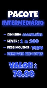 Dinheiro no gta5 online (PACOTE INTERMEDIÁRIO)