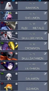 Conta Digimon Super Rumble - Server Koromon - Digimons Mid/E