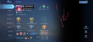 Conta Mobile Legends - Level 116 - 411 Skins