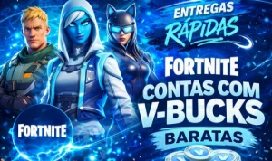 CONTA COM 5000-9000 V-Bucks do Fortnite