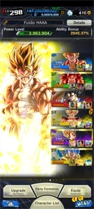 DRAGON BALL LEGENDS CONTA AVANÇADA