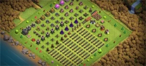 Clash of Clans CV9 full defesas com troca de nome