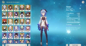 Conta Genshin Impact AR 59, 17 Personagen 5* + Honkai Junto.