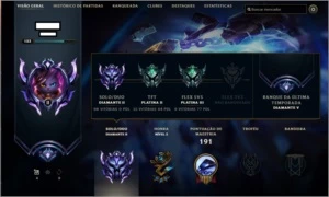 Conta League of Legends , Diamante 2 LOL