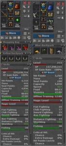 2 Ek's em Astera /// Level272-213 /// 17 dias de voucher - Tibia