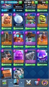 Conta de clash royale nível 13