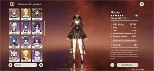 Conta de Genshin Impact AR57 Server América