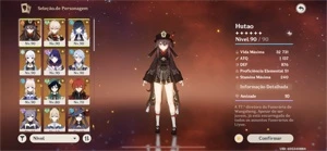 Conta de Genshin Impact AR57 Server América