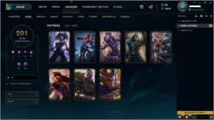 CONTA EX PRO PLAYER - JARVAN VITORIOSO, UFO CORKI, HIGH ELO - League of Legends LOL