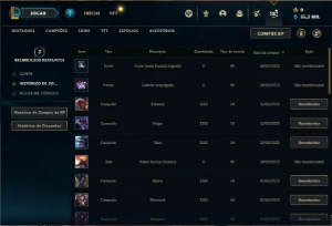 Conta MESTRE com 23 Champs e 2 Skins ( 73% de Win Rate ) - League of Legends LOL