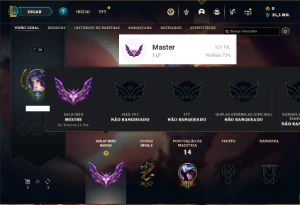 Conta MESTRE com 23 Champs e 2 Skins ( 73% de Win Rate ) - League of Legends LOL