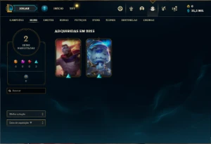 Conta MESTRE com 23 Champs e 2 Skins ( 73% de Win Rate ) - League of Legends LOL