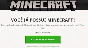 Conta Minecraft Original