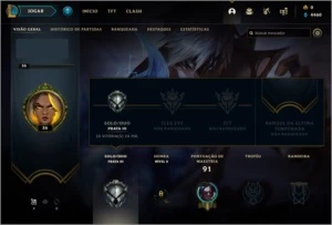 Conta Smurf Prata 3 - Leesin Dragão - League of Legends LOL