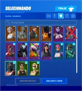 CONTA FORTNITE TEMPORADA 1 (C skins raras)!