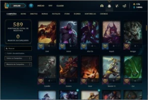 Conta prata 1 com 219 skins e 150 champs ( VEM COM DADOS ) - League of Legends LOL