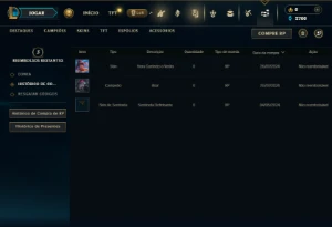 Platina 4 com 30 Champs e 3 Skins + 4 Fragmentos - League of Legends LOL