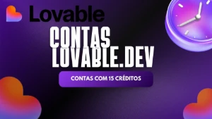 Lovable.Dev Contas Com 15 Créditos - Assinaturas e Premium