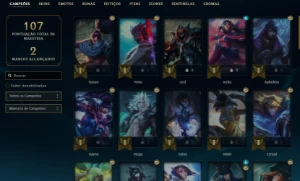 Conta Gold 3 36 skins 50 champions - League of Legends LOL