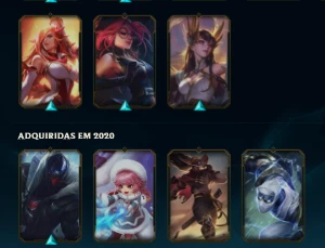 Conta Gold 3 36 skins 50 champions - League of Legends LOL