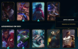 Conta Gold 3 36 skins 50 champions - League of Legends LOL