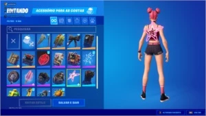 CONTA FORTNITE COM JOHN WICK PICARETA MINTY E OUTRAS SKINS