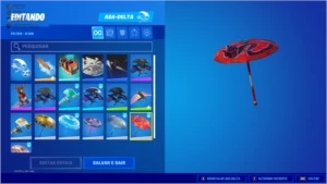CONTA FORTNITE COM JOHN WICK PICARETA MINTY E OUTRAS SKINS
