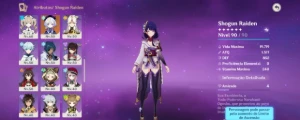 Vendo conta de genshin com vários personagens - Genshin Impact
