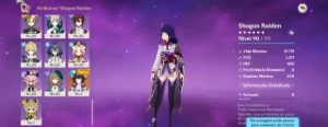 Vendo conta de genshin com vários personagens - Genshin Impact