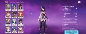 Vendo conta de genshin com vários personagens - Genshin Impact