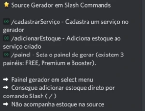 Bot Gerador em Slash [Source] - Entrega Automática