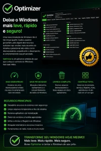 OPTIMIZER – Deixe seu Windows mais leve, rápido e seguro! - Softwares e Licenças