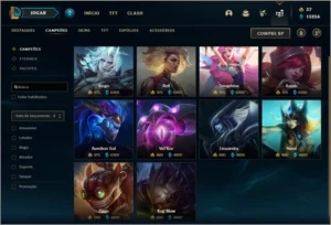 Conta DIAMANTE 4 Nas duas filas, 133 skins e 145 champs - League of Legends LOL