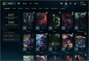 Conta DIAMANTE 4 Nas duas filas, 133 skins e 145 champs - League of Legends LOL