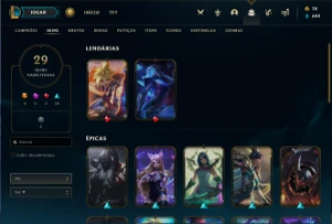 Conta League Of Legends Barata com Skin Lendárias LOL