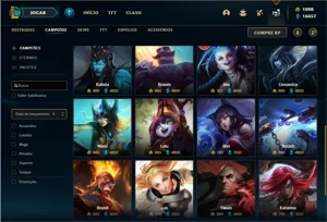 Conta prata 2 com 133 Champs e 211 Skins + 5 Vitoriosas - League of Legends LOL