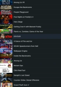 Conta Steam 51 jogos pagos