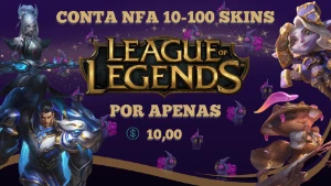 Contas League Of Legends Nfa 10-100 Skins!!! LOL