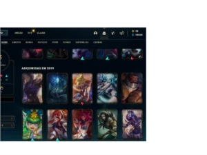 Conta do LOL - lv 266 - Gold -,3k e 600 de essencia laranja - League of Legends