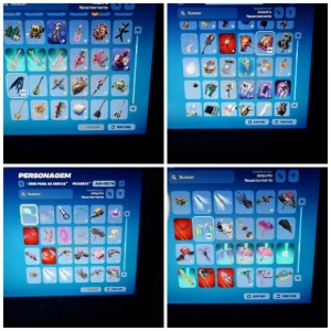 conta no fortnite com varias skins