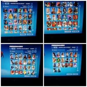 conta no fortnite com varias skins