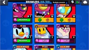 Vendo conta do brawl stars