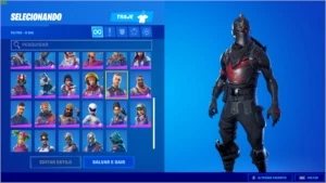 CONTA FORTNITE COM CAVALEIRO NEGRO +VARIAS SKINS (COM SDW)