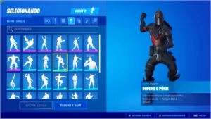 CONTA FORTNITE COM CAVALEIRO NEGRO +VARIAS SKINS (COM SDW)