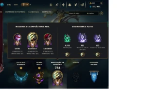 Conta LOL, 395 Skins, Todos Champs, Platina 3 - League of Legends