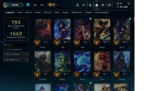 Conta LOL, 395 Skins, Todos Champs, Platina 3 - League of Legends