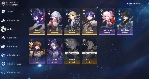 HONKAI STAR RAIL End Game Serv. Europeu Rank 70 - 22 5* - Outros