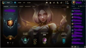 Vendo conta Plat 2 / 103 skins c/ Ahri Prestigio - League of Legends LOL