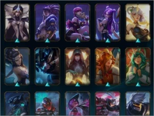 Vendo conta Plat 2 / 103 skins c/ Ahri Prestigio - League of Legends LOL