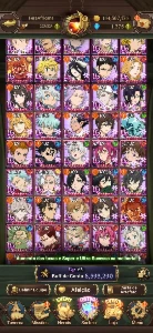 Conta The Seven Deadly Sins - Grand Cross end game 8,5kk CC